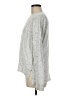 DKNY Jeans Metallic Silver Pullover Sweater Size M - photo 5