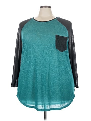 Danskin Now 3/4 Sleeve T-Shirt (view 1)