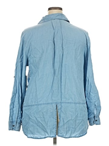 Terre Bleue Long Sleeve Button-Down Shirt (view 2)