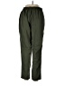 Unbranded 100% Polyester Solid Green Casual Pants Size L - photo 2