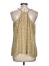 CAbi 100% Polyester Gold Sleeveless Blouse Size L - photo 2