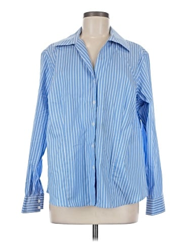 Jones New York Signature Long Sleeve Button-Down Shirt (view 1)