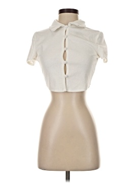 Beige Botany Short Sleeve Top
