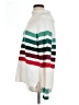 Lou & Grey Stripes White Turtleneck Sweater Size L - photo 5