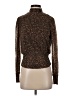 Bailey 44 Animal Print Brown Long Sleeve Top Size S - photo 1