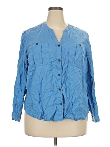 J.Jill 3/4 Sleeve Button-Down Shirt (view 1)