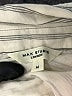 Max Studio 100% Cotton Stripes Ivory 3/4 Sleeve Button-Down Shirt Size M - photo 7