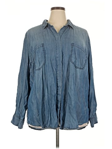 Velvet Heart 3/4 Sleeve Button-Down Shirt (view 1)