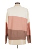 Evolution by Cyrus Color Block Pink Pullover Sweater Size M - photo 2