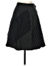 Rationalle 100% Silk Stripes Black Silk Skirt Size 4 - photo 1
