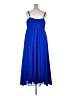 Torrid 100% Polyester Solid Blue Casual Dress Size 3X Plus (3) - photo 2