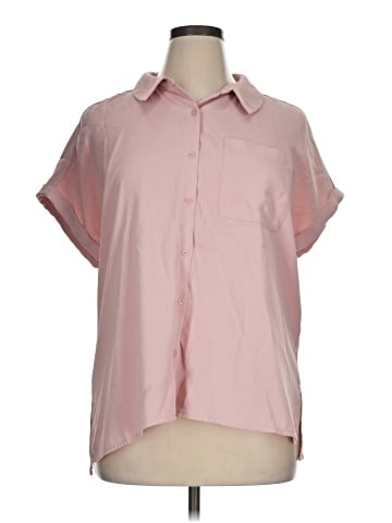 Calvin Klein Short Sleeve Blouse (view 1)