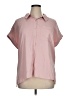 Calvin Klein 100% Polyester Solid Pink Short Sleeve Blouse Size XL - photo 1