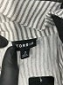 Torrid Stripes Gray Short Sleeve Blouse Size 3X Plus (3) - photo 7