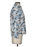 Talbots 100% Cotton Floral Blue Long Sleeve Blouse Size P (petite) - photo 4