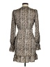 Shein 100% Polyester Animal Print Tan Cocktail Dress Size 6 - photo 2