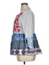 John Mark Stripes Floral Paisley Polka Dots Blue Long Sleeve Blouse Size XL - photo 5