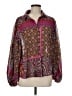 ee:some 100% Polyester Paisley Brown Long Sleeve Blouse Size M - photo 1