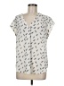Fun2Fun 100% Polyester Ivory Short Sleeve Blouse Size M - photo 1