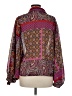 ee:some 100% Polyester Paisley Brown Long Sleeve Blouse Size M - photo 2