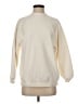 Madewell Solid Ivory Button-Back Mockneck Top Size S - photo 1
