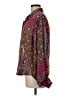 ee:some 100% Polyester Paisley Brown Long Sleeve Blouse Size M - photo 5