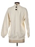 Madewell Solid Ivory Button-Back Mockneck Top Size S - photo 2
