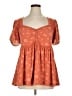 Torrid Orange Short Sleeve Blouse Size 1X Plus (1) - photo 1