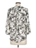 Katherine Barclay 100% Polyester Silver 3/4 Sleeve Blouse Size M - photo 2
