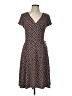MSK Print Brown Casual Dress Size 10 - photo 1
