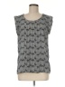 Pleione 100% Polyester Gray Short Sleeve Top Size M - photo 1