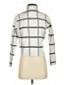 Max Studio Checkered-gingham Ivory Turtleneck Sweater Size XS - photo 1