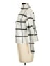Max Studio Checkered-gingham Ivory Turtleneck Sweater Size XS - photo 5