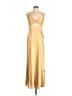 Mac Duggal 100% Polyester Gold Cocktail Dress Size 10 - photo 1
