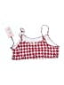 Juicy Couture Houndstooth Red Swimsuit Top Size XL - photo 1