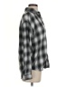 Just Polly Plaid Gray Long Sleeve Blouse Size S - photo 4