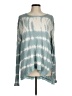 Left of Center Tie-dye Teal Pullover Sweater Size M - photo 1