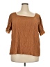Unbranded Brown Short Sleeve Blouse Size XXL - photo 1