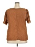 Unbranded Brown Short Sleeve Blouse Size XXL - photo 2