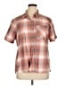 L.L.Bean Plaid Pink Short Sleeve Blouse Size XL - photo 1