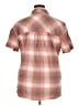 L.L.Bean Plaid Pink Short Sleeve Blouse Size XL - photo 2