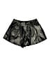 Olivaceous 100% Rayon Metallic Silver Shorts Size L - photo 1