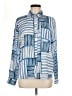 Rails Color Block Blue Long Sleeve Blouse Size M - photo 1