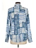 Rails Color Block Blue Long Sleeve Blouse Size M - photo 2