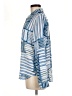 Rails Color Block Blue Long Sleeve Blouse Size M - photo 5