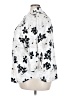 Chaps 100% Cotton Floral Ivory 3/4 Sleeve Button-Down Shirt Size 3X - photo 5