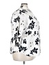 Chaps 100% Cotton Floral Ivory 3/4 Sleeve Button-Down Shirt Size 3X - photo 4
