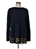 Ann Taylor LOFT 100% Cotton Floral Blue Pullover Sweater Size L - photo 1