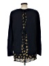 Ann Taylor LOFT 100% Cotton Floral Blue Pullover Sweater Size L - photo 2