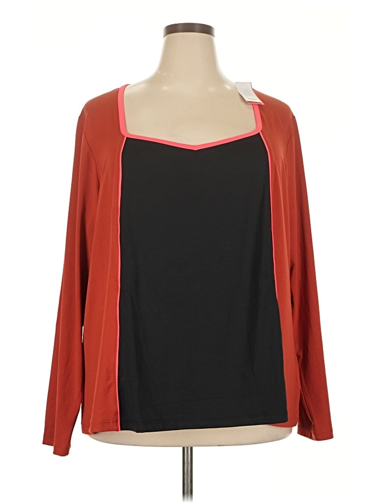 Pre-owned Livi 3/4 Sleeve T-shirt In Red